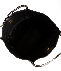 REBECCA MINKOFF Dylan Raffia Shoulder Tassel Tote Bag