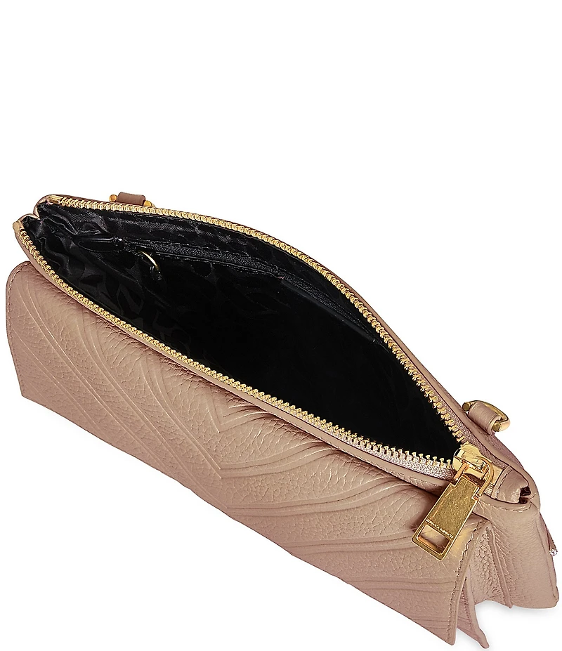 REBECCA MINKOFF Edie Embossed Top Zip Crossbody Bag