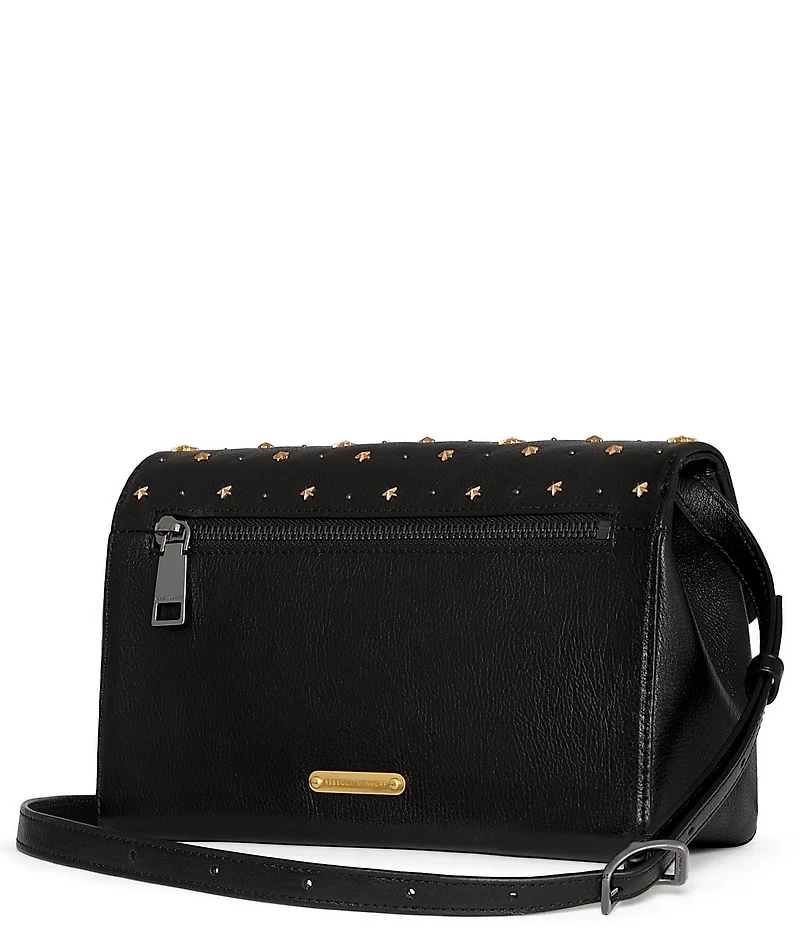 REBECCA MINKOFF Edie Evil Eye Studded Dog Clip Crossbody Bag