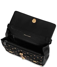 REBECCA MINKOFF Edie Evil Eye Studded Dog Clip Crossbody Bag