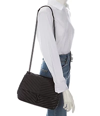 REBECCA MINKOFF Edie Chevron Quilted Leather Shoulder Bag