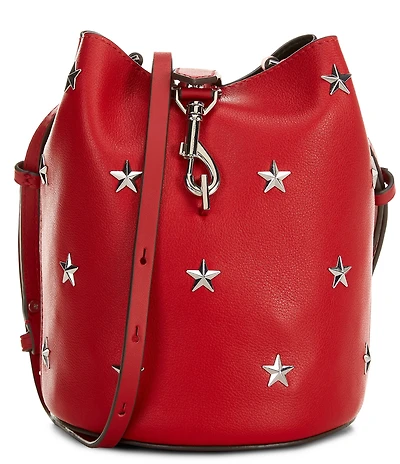REBECCA MINKOFF Megan Small Drawstring Star Bucket Bag