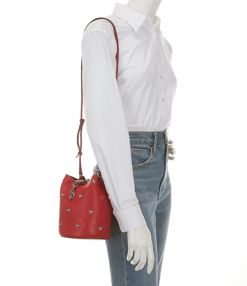 REBECCA MINKOFF Megan Small Drawstring Star Bucket Bag