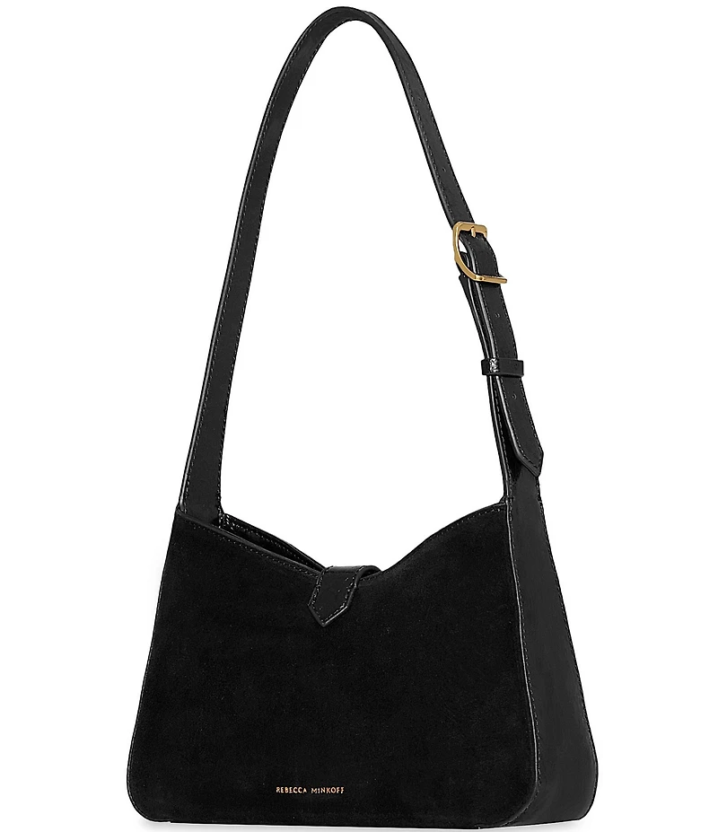 REBECCA MINKOFF Megan Small Suede Shoulder Bag