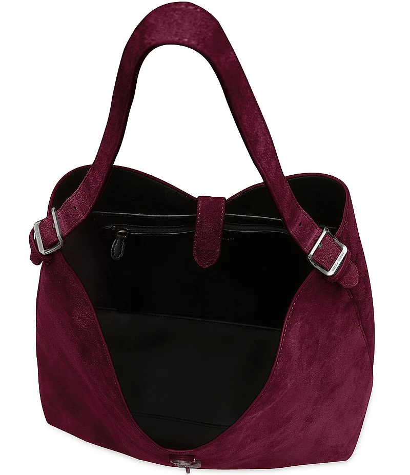REBECCA MINKOFF Megan Suede Hobo Tote Bag