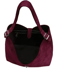 REBECCA MINKOFF Megan Suede Hobo Tote Bag