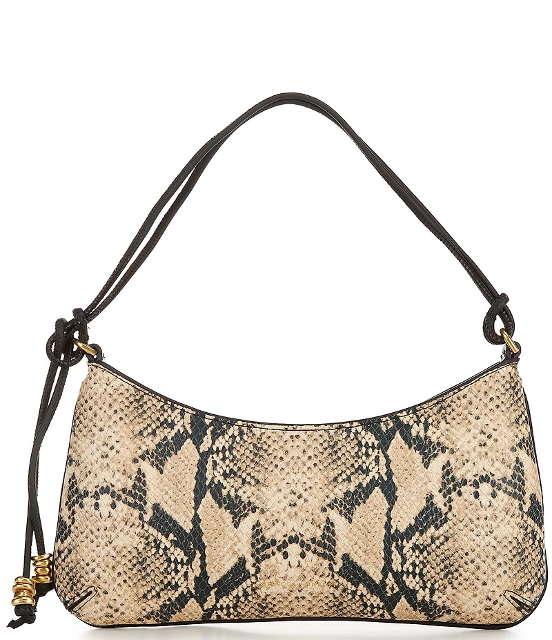 REBECCA MINKOFF Reina Snake Embossed Shoulder Bag