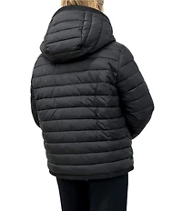 REBECCA MINKOFF Reversible Padded Faux Fur Hooded Neck Long Sleeves Zip Front Jacket