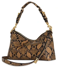 REBECCA MINKOFF Rivington Small Snake Embossed Shoulder Bag