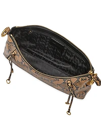 REBECCA MINKOFF Rivington Small Snake Embossed Shoulder Bag