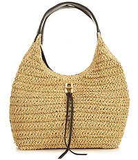 REBECCA MINKOFF Darren Straw Resort Carrysome Shoulder Bag