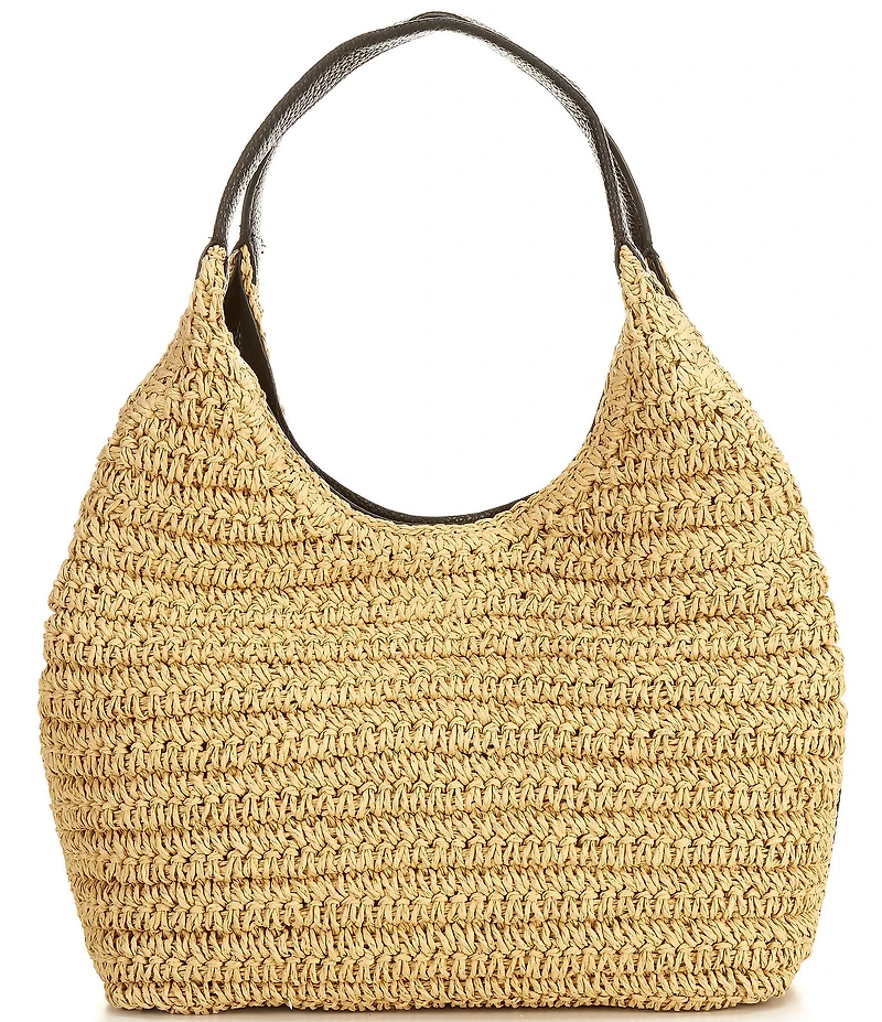 REBECCA MINKOFF Darren Straw Resort Carrysome Shoulder Bag