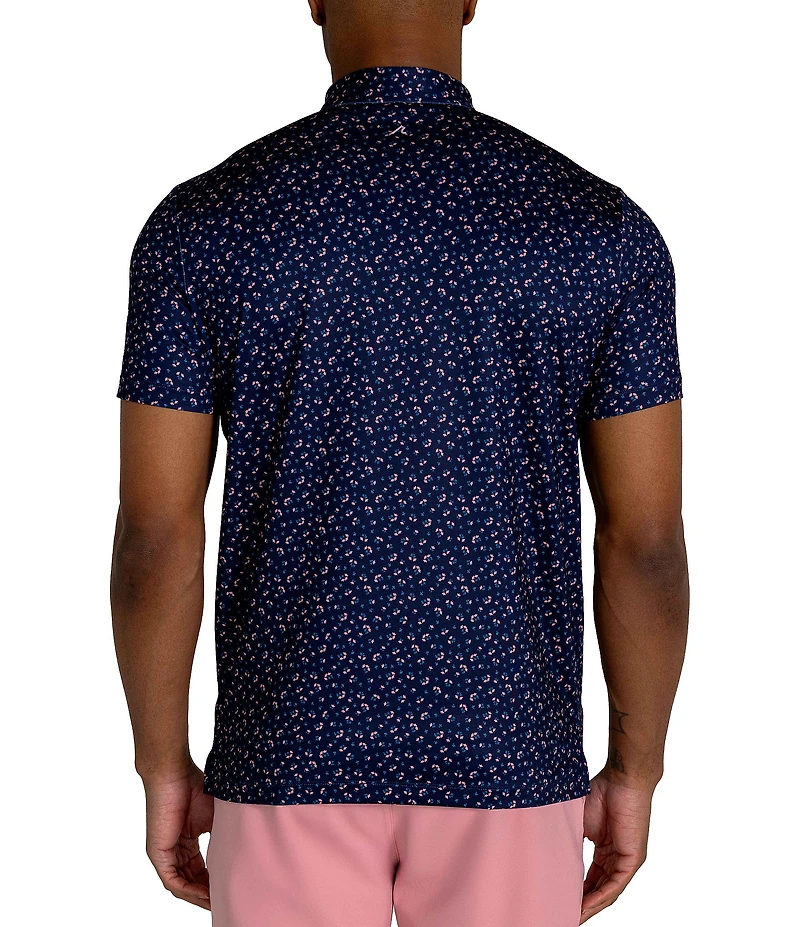 Redvanly Floral Print Short Sleeve Hyndford Polo Shirt