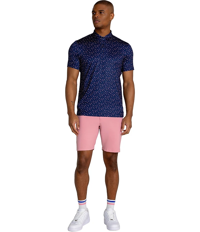 Redvanly Floral Print Short Sleeve Hyndford Polo Shirt