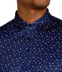 Redvanly Floral Print Short Sleeve Hyndford Polo Shirt