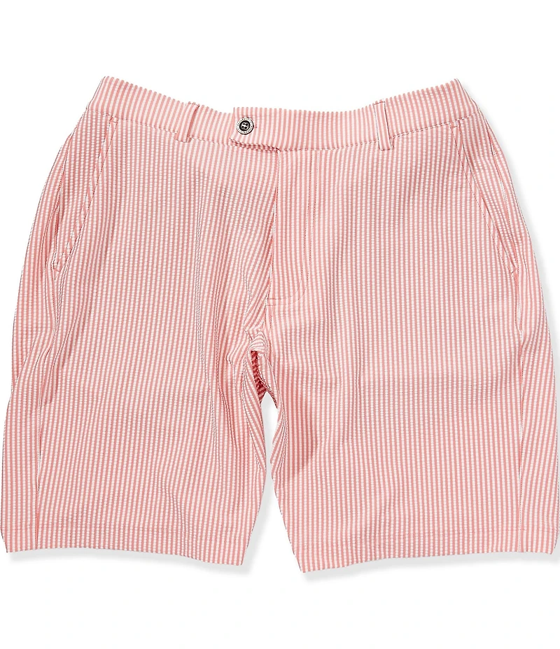 Redvanly Seersucker 9#double; Inseam Becker Shorts