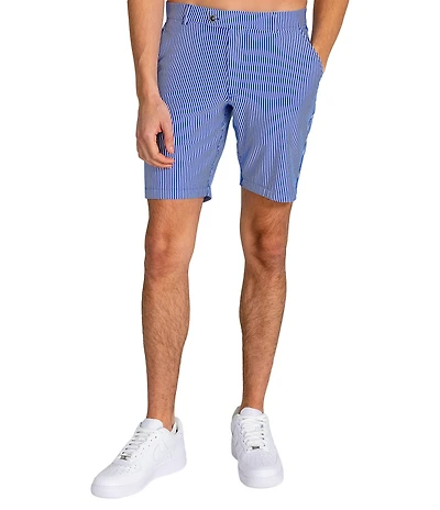 Redvanly Seersucker 9#double; Inseam Becker Shorts