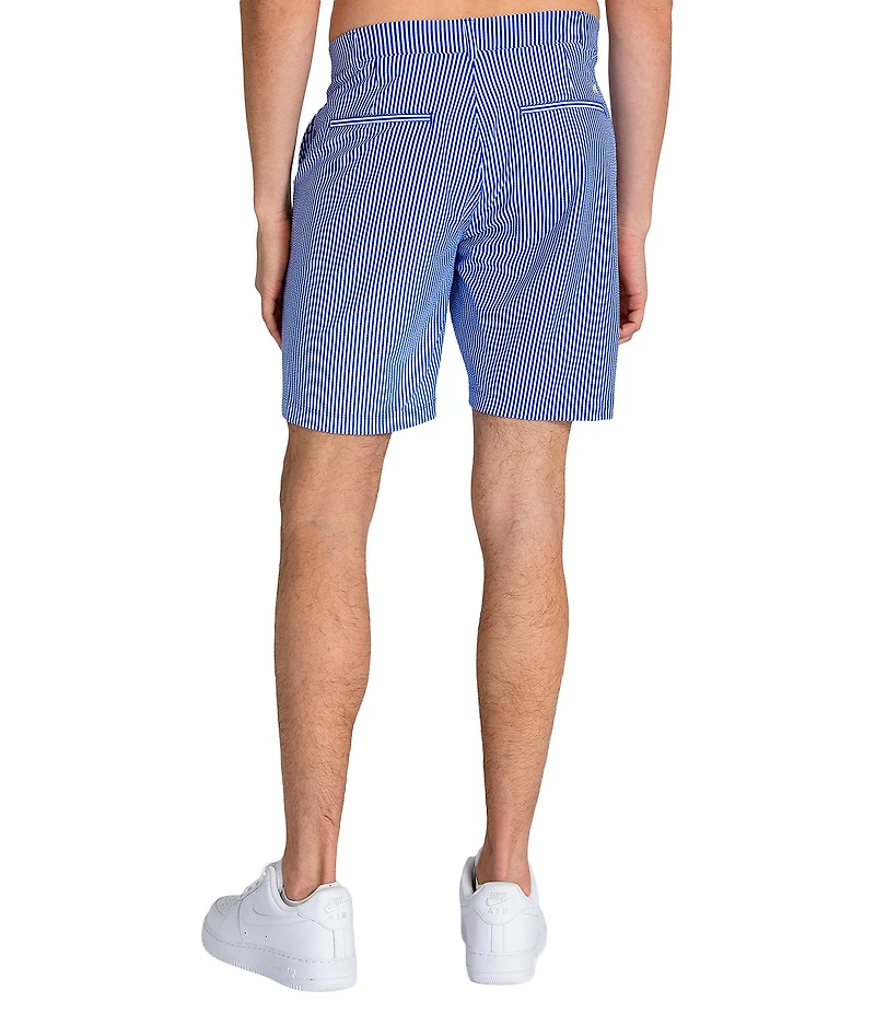 Redvanly Seersucker 9#double; Inseam Becker Shorts