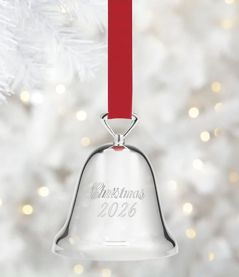 Reed & Barton 2026 Annual Silverplate Christmas Bell Ornament