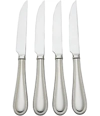 Reed & Barton Lyndon Flatware Serrated Steak Knives, Set of 4