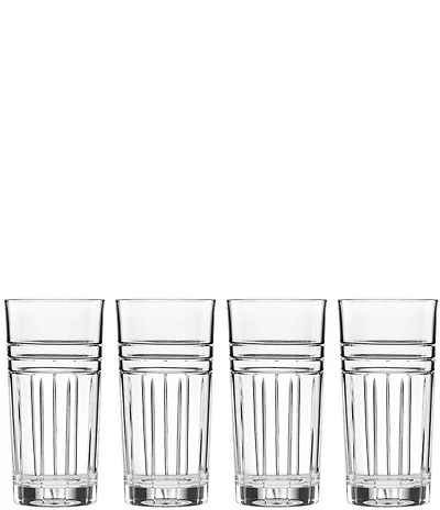 Reed & Barton Tempo Highball Glasses, Set of 4
