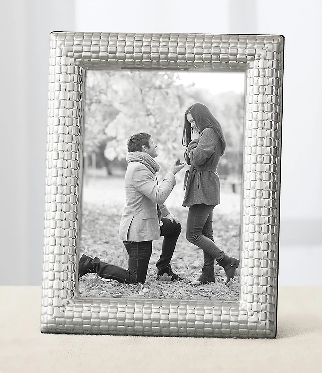 Reed & Barton Watchband Silver Picture Frame
