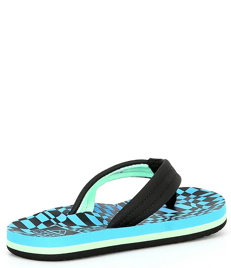Reef Boys' Ahi Swell Checkers Flip-Flops (Youth)