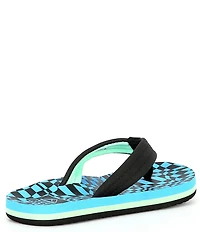 Reef Boys' Ahi Swell Checkers Flip-Flops (Youth)