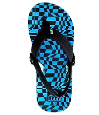 Reef Boys' Little Ahi Swell Checkers Flip-Flops (Toddler)