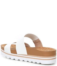 Reef Women's Cushion Bounce Vista Hi Two-Banded Platform Slides