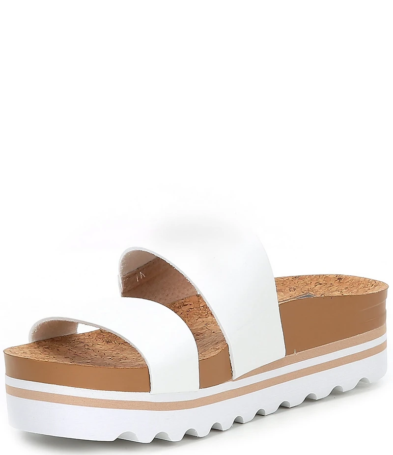Reef Women's Cushion Bounce Vista Hi Two-Banded Platform Slides