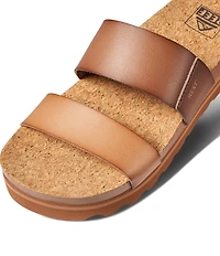 Reef Women's Cushion Bounce Vista Hi Two-Banded Platform Slides