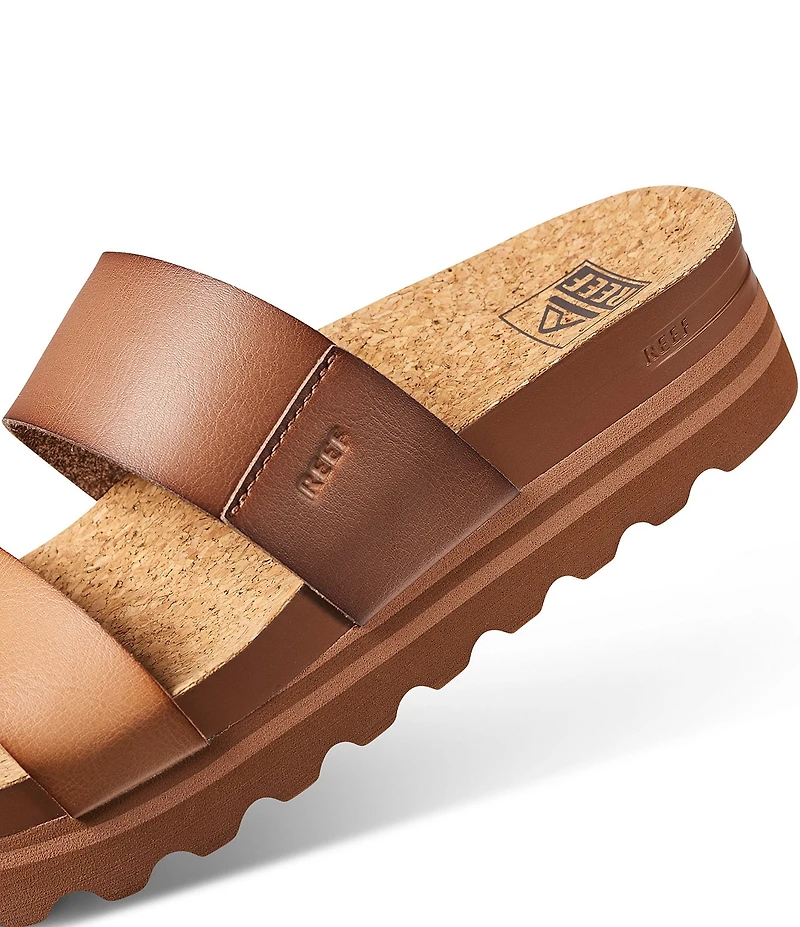 Reef Women's Cushion Bounce Vista Hi Two-Banded Platform Slides
