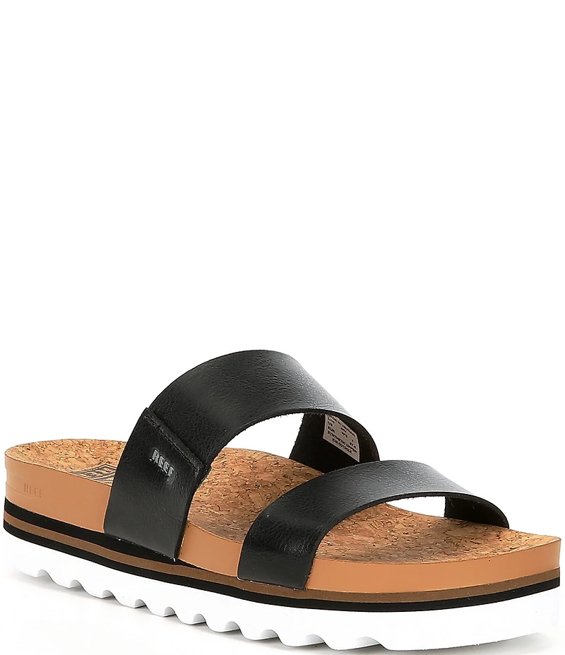 Reef Women's Cushion Bounce Vista Hi Two-Banded Platform Slides