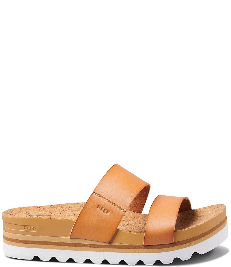 Reef Women's Cushion Bounce Vista Hi Two-Banded Platform Slides