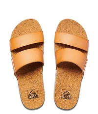 Reef Women's Cushion Bounce Vista Hi Two-Banded Platform Slides