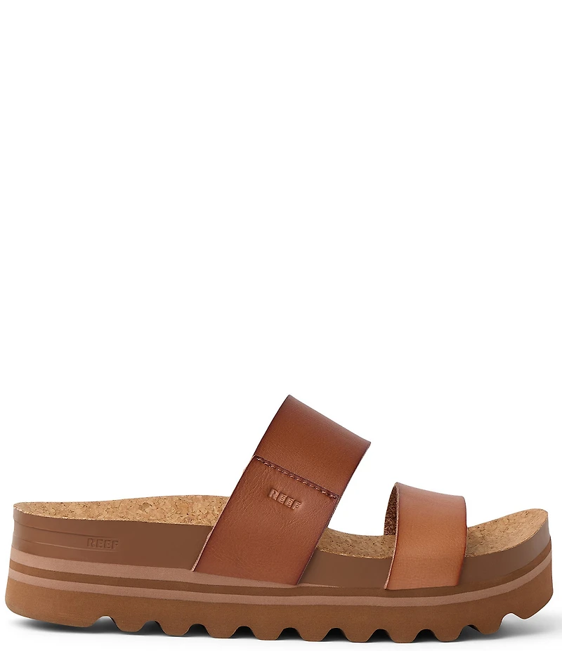 Reef Women's Cushion Bounce Vista Hi Two-Banded Platform Slides