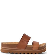 Reef Women's Cushion Bounce Vista Hi Two-Banded Platform Slides