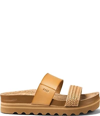 Reef Women's Cushion Vista Hi Braided Strap Platform Slides