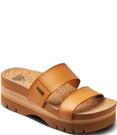 Reef Women's Cushion Vista Higher Platform Slide Sandals