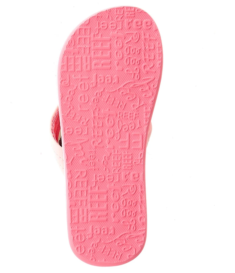 Reef Girls' Ahi Rainbows and Clouds Flip-Flops (Youth)