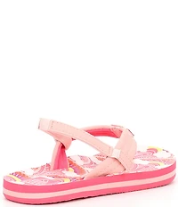 Reef Girls' Little Ahi Rainbows and Clouds Flip-Flops (Toddler)