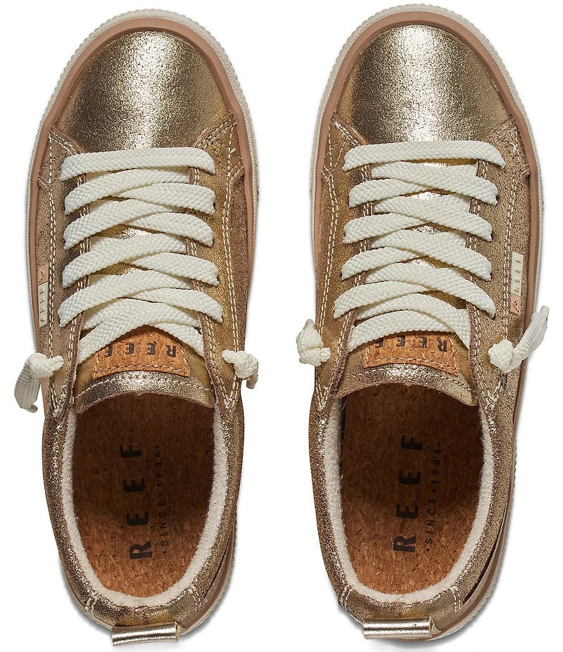 Reef Women's Lay Day Dawn Metallic Suede Sneakers