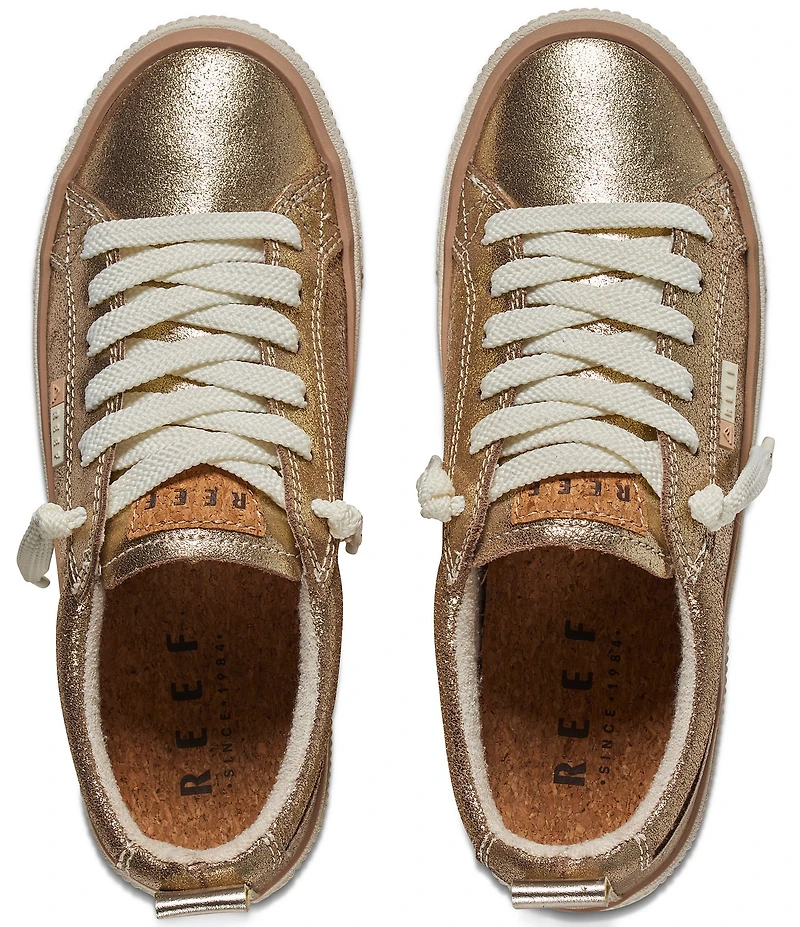 Reef Women's Lay Day Dawn Metallic Suede Sneakers