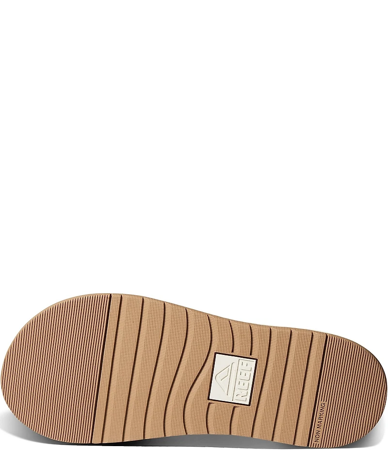 REEF Men's Cushion Bonzer Leather Flip Flops