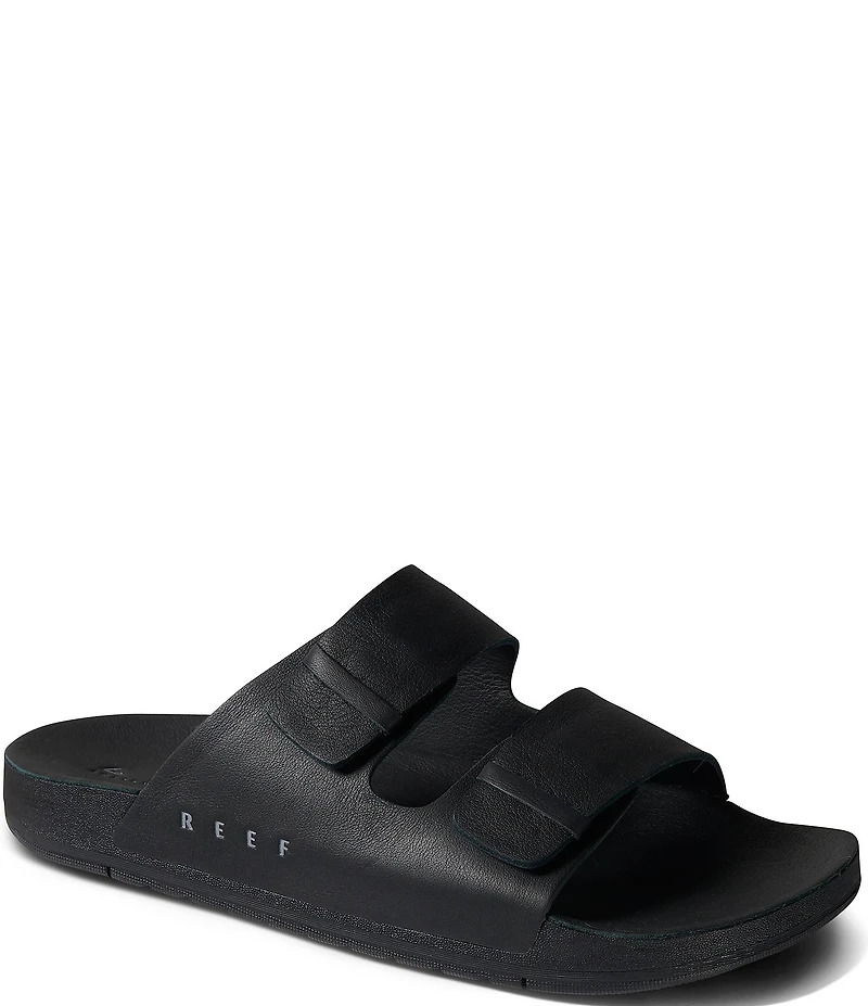 Reef Men's Ojai Two Bar Leather Slide Sandals