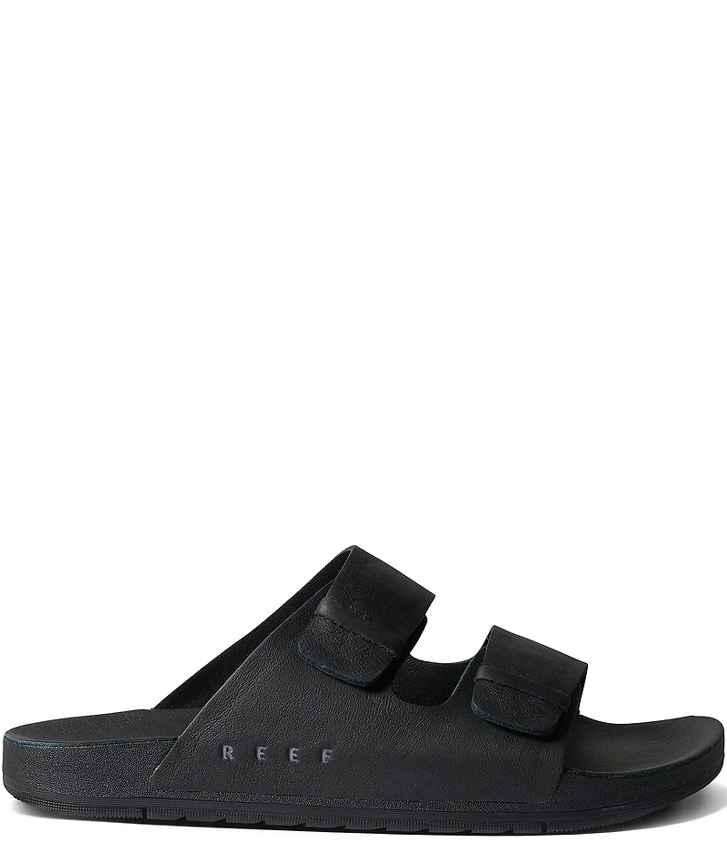 Reef Men's Ojai Two Bar Leather Slide Sandals