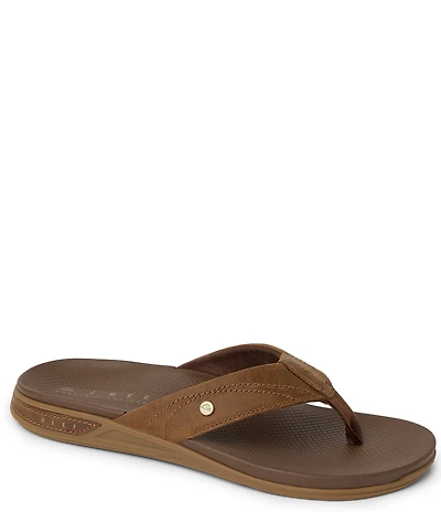 Reef Men's Phantom Lux Leather Flip Flops