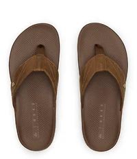 Reef Men's Phantom Lux Leather Flip Flops