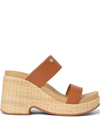 Reef Sunset Ibiza Two Strap Platform Wedge Slide Sandals